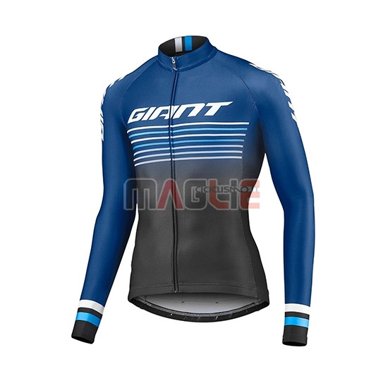 Maglia Giant Race Day Manica Lunga 2019 Blu Nero