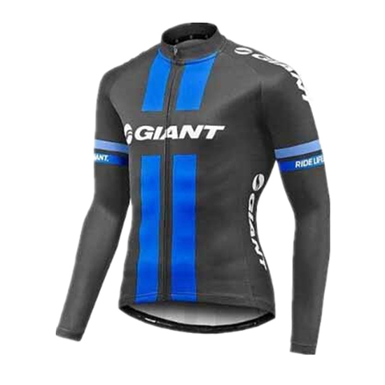 Maglia Giant Manica Lunga 2017 blu e grigio