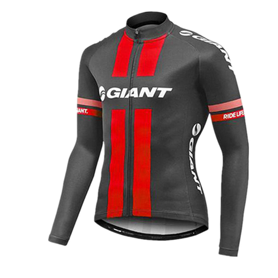 Maglia Giant Manica Lunga 2017 rosso e grigio - Clicca l'immagine per chiudere