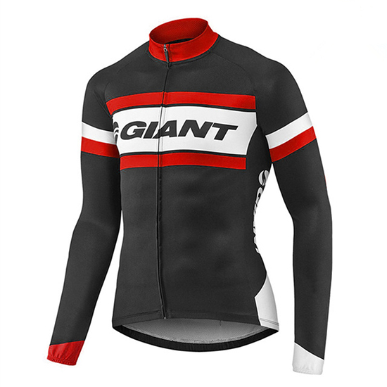 Maglia Giant Manica Lunga 2017 rosso e nero