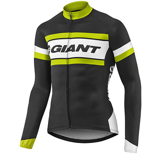 Maglia Giant Manica Lunga 2017 verde e nero