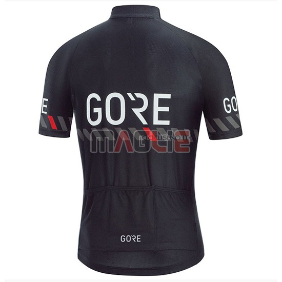 2018 Maglia Gore C3 Manica Corta Nero