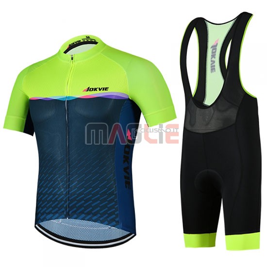 Maglia Jokvie Manica Corta 2019 Verde Spento Blu