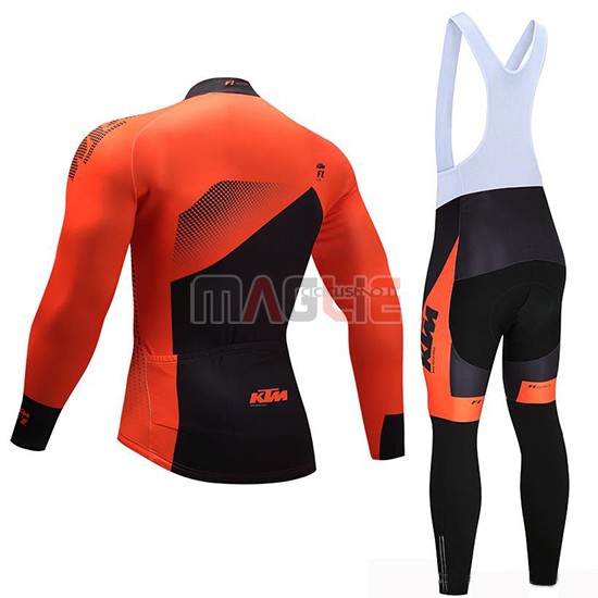 Maglia KTM Manica Lunga 2019 Nero Arancione