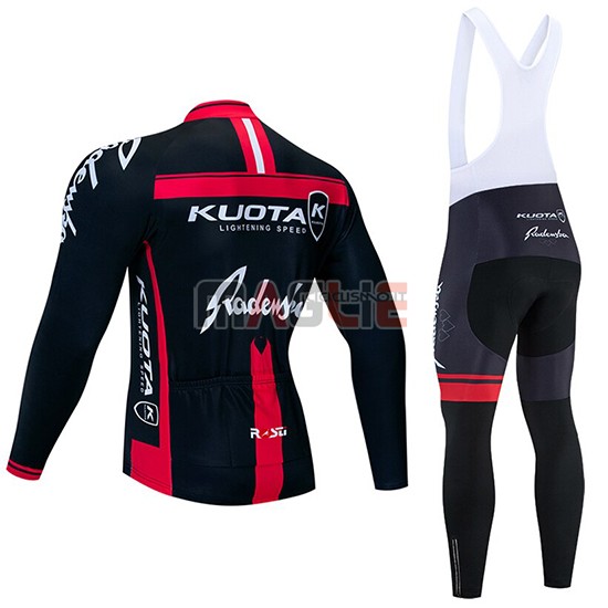 Maglia Kuota Manica Lunga 2020 Nero Rosso