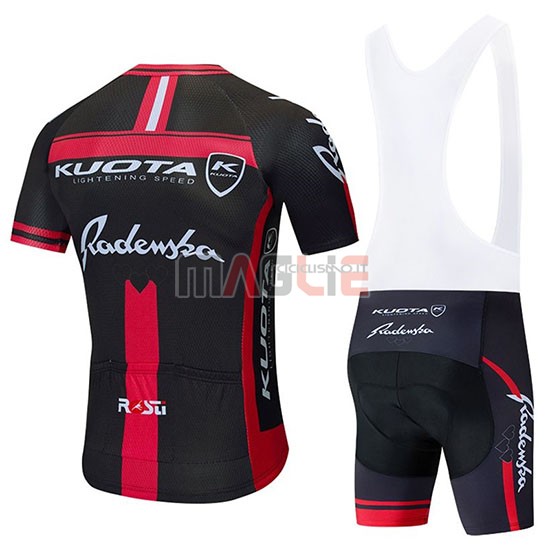 Maglia Kuota Manica Corta 2020 Nero Rosso