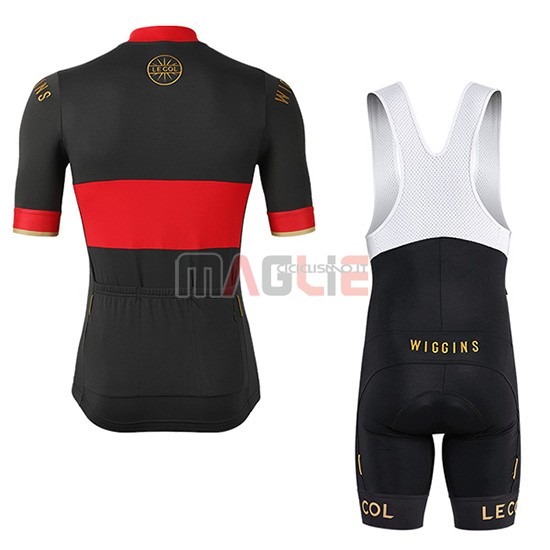 Maglia Lecol Manica Corta 2019 Nero Rosso - Clicca l'immagine per chiudere