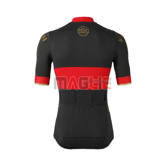 Maglia Lecol Manica Corta 2019 Nero Rosso - Clicca l'immagine per chiudere