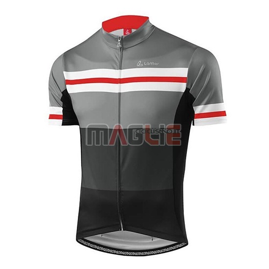 Maglia Loffler Manica Corta 2018 Nero Grigio