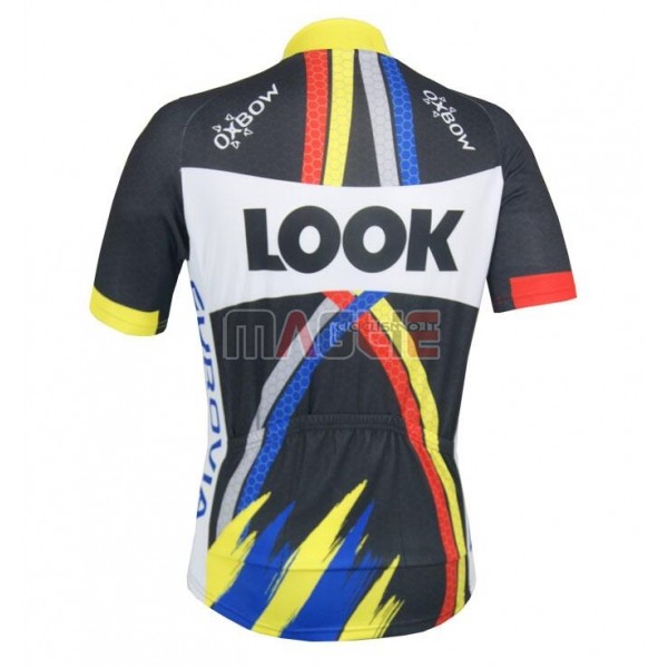 Maglia Look Giallo Manica Corta 2018 Blu Nero