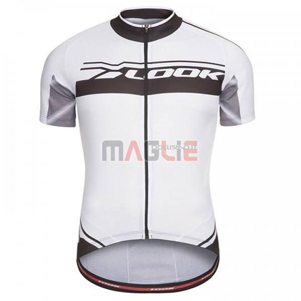 Maglia Look Pro Equipo Manica Corta 2017 Nero e Bianco - Clicca l'immagine per chiudere