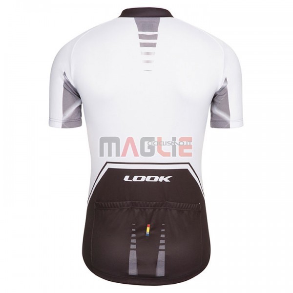 Maglia Look Pro Equipo Manica Corta 2017 Nero e Bianco