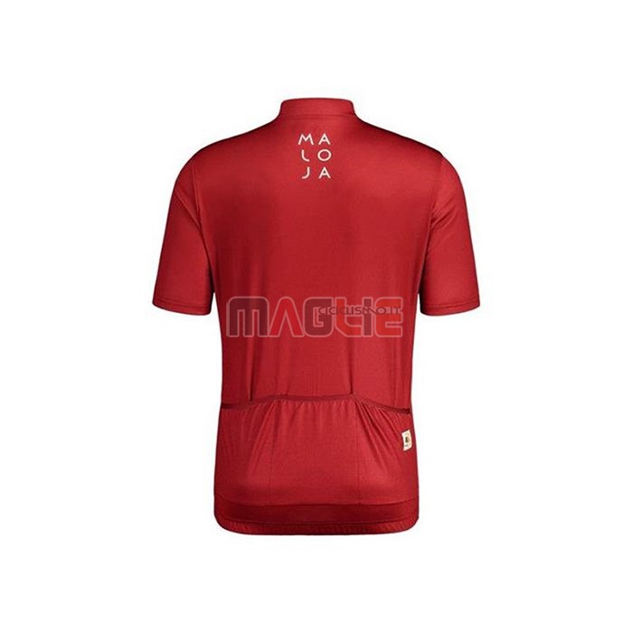 Maglia Maloja Manica Corta 2020 Rosso Bianco