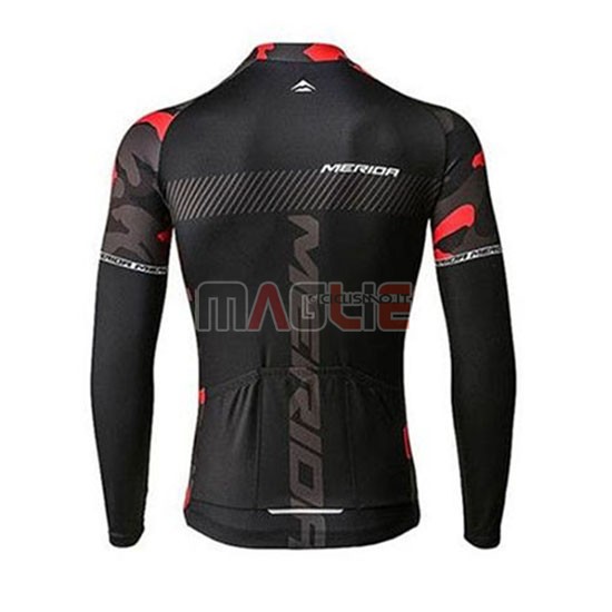 Maglia Merida Manica Lunga 2020 Nero Rosso