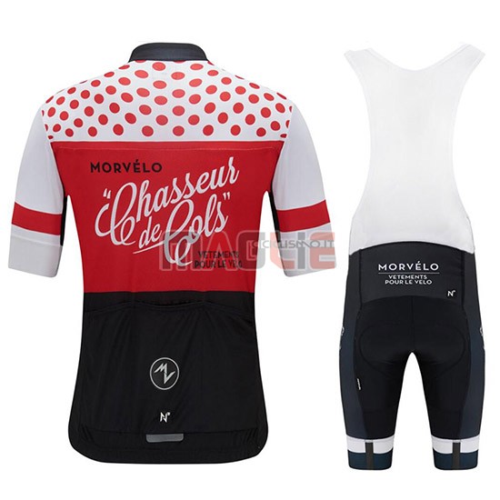 Maglia Morvelo Manica Corta 2018 Rosso e Nero