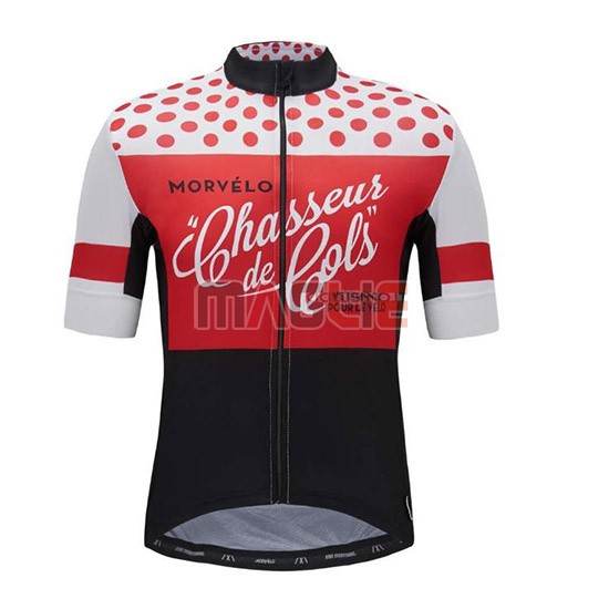 Maglia Morvelo Manica Corta 2018 Rosso e Nero