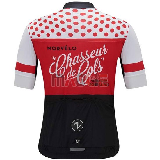 Maglia Morvelo Manica Corta 2018 Rosso e Nero