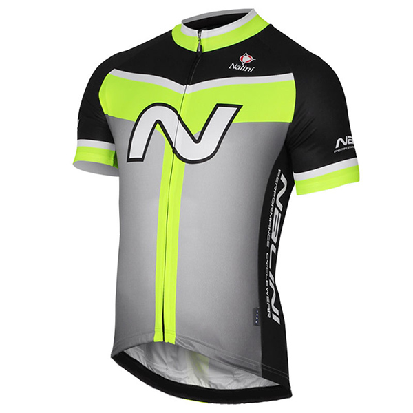 2017 Maglia Nalini Navision verde e grigio