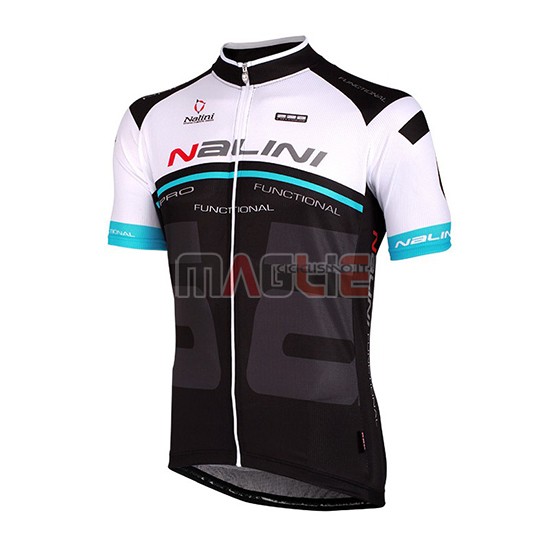 2018 Maglia Nalini Manica Corta Bianco e Nero - Clicca l'immagine per chiudere