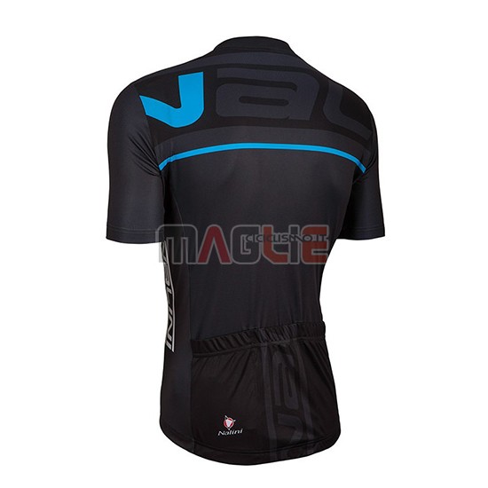 2018 Maglia Nalini Manica Corta Nero e Blu - Clicca l'immagine per chiudere