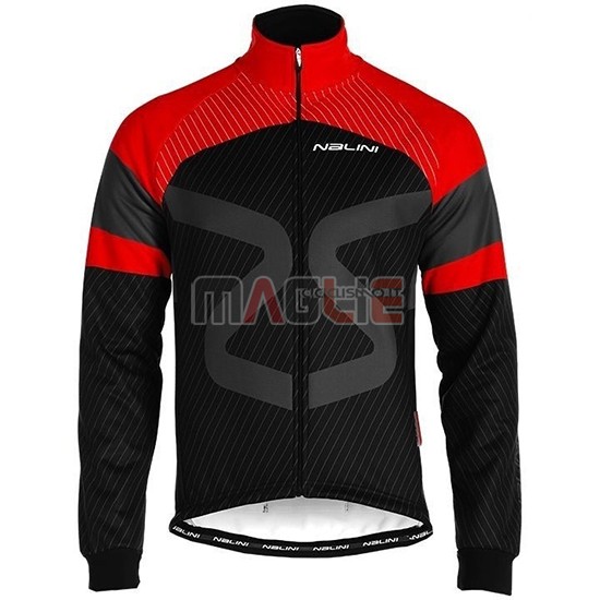 Maglia Nalini Manica Lunga 2019 Nero Rosso