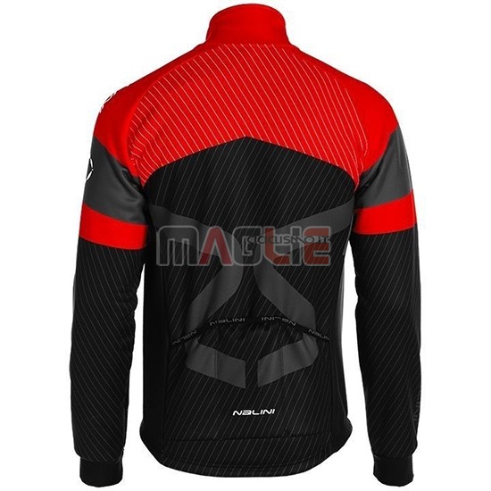 Maglia Nalini Manica Lunga 2019 Nero Rosso