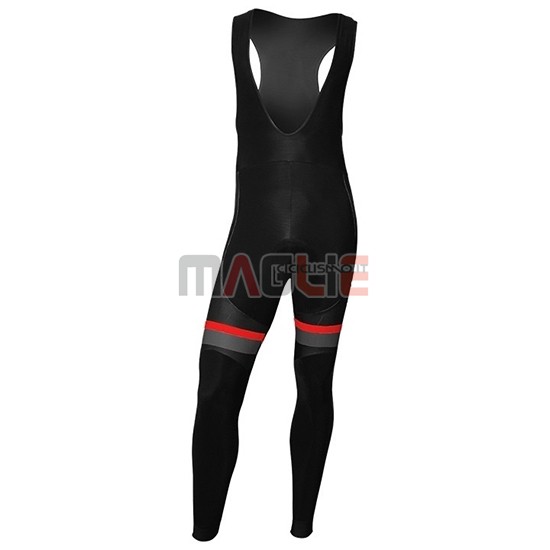 Maglia Nalini Manica Lunga 2019 Nero Rosso