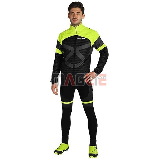 Maglia Nalini Manica Lunga 2019 Nero Verde