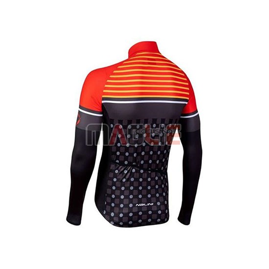 Maglia Nalini Manica Lunga 2020 Arancione Nero