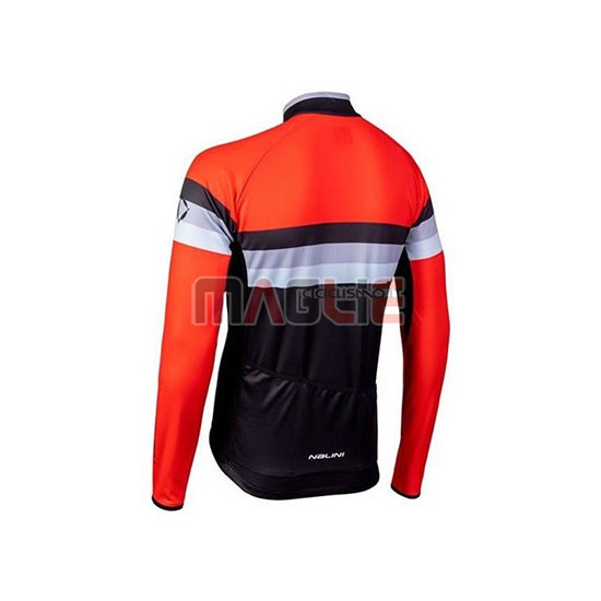 Maglia Nalini Manica Lunga 2020 Nero Arancione