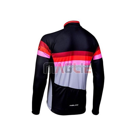 Maglia Nalini Manica Lunga 2020 Nero Rosso