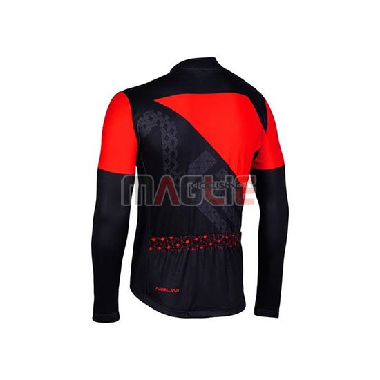 Maglia Nalini Manica Lunga 2020 Rosso Nero