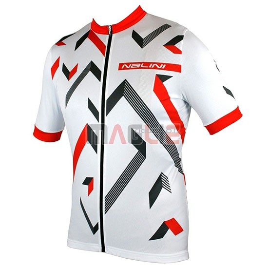 Maglia Nalini Descesa 2.0 Manica Corta 2019 Bianco Rosso - Clicca l'immagine per chiudere