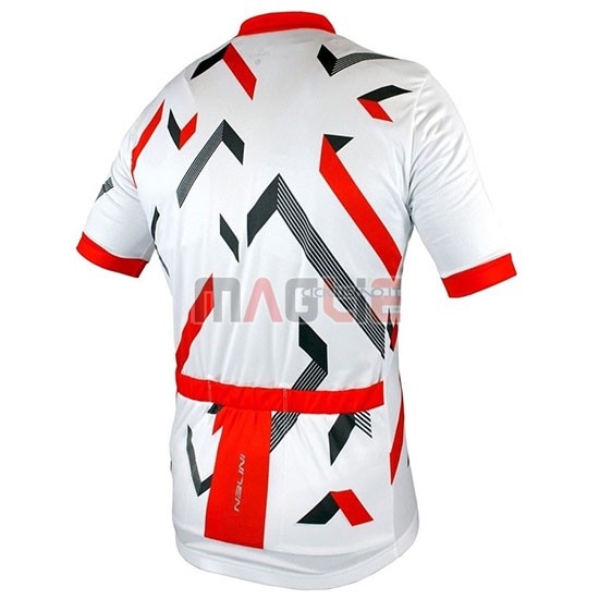 Maglia Nalini Descesa 2.0 Manica Corta 2019 Bianco Rosso