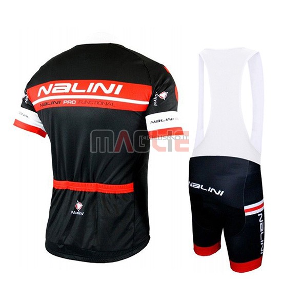 Maglia Nalini Manica Corta 2019 Nero Rosso - Clicca l'immagine per chiudere