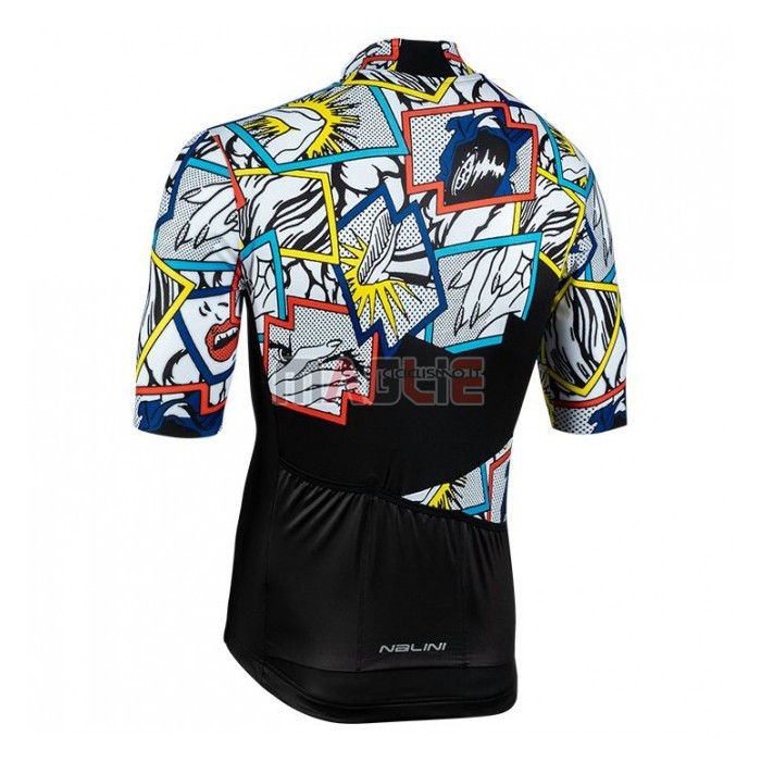 Maglia Nalini Manica Corta 2020 Nero Multicolore