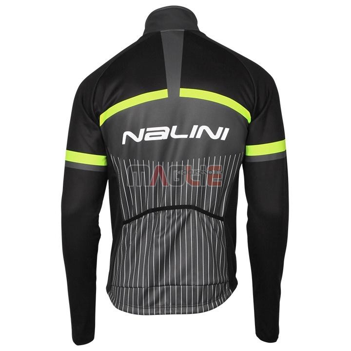 Maglia Nalini Manica Lunga 2020 Nero Grigio Giallo