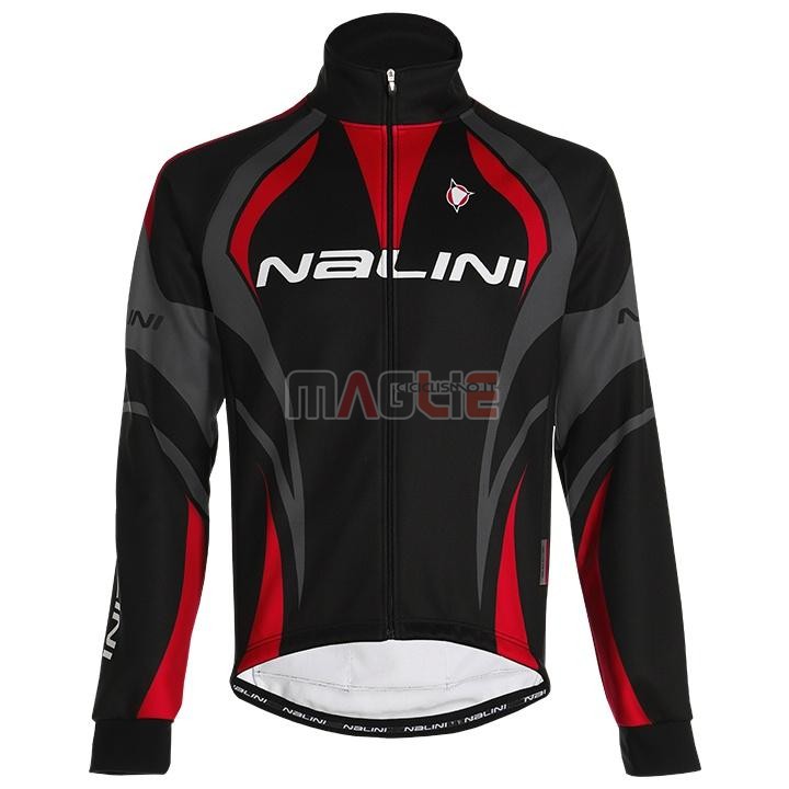 Maglia Nalini Manica Lunga 2020 Nero Grigio Rosso