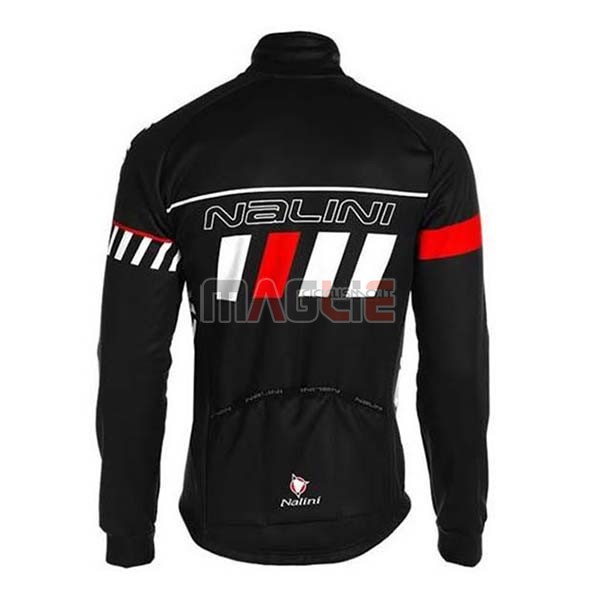 Maglia Nalini Manica Lunga 2020 Nero Rosso Bianco