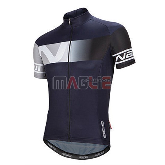 Maglia Nalini manica corta 2016 blu e nero