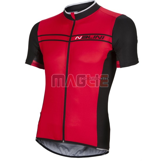 Maglia Nalini manica corta 2016 nero e rosso