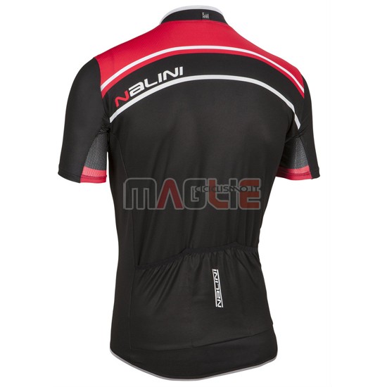 Maglia Nalini manica corta 2016 nero e rosso