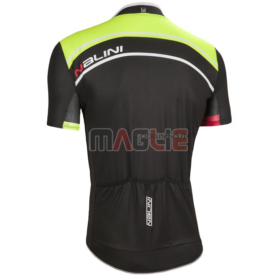 Maglia Nalini manica corta 2016 nero e verde