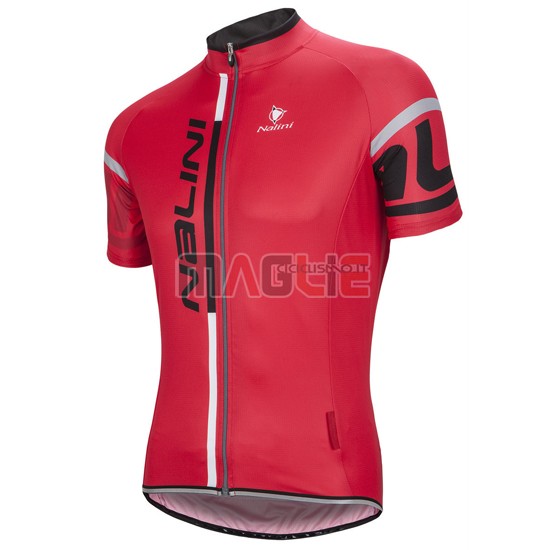 Maglia Nalini manica corta 2016 rosso e nero