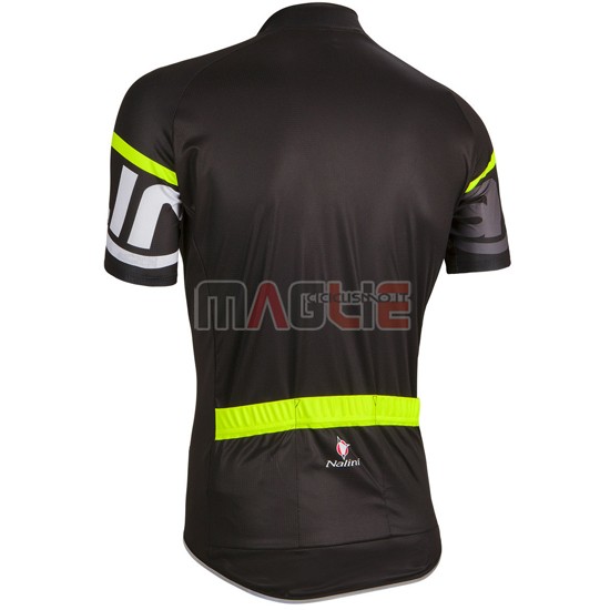 Maglia Nalini manica corta 2016 verde e nero