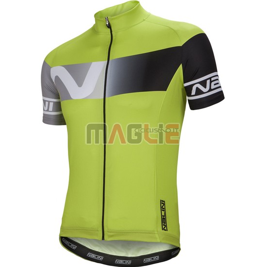 Maglia Nalini manica corta 2016 verde nero