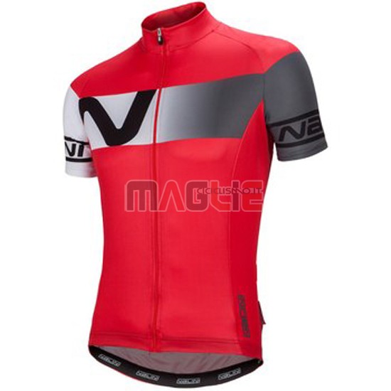 Maglia Nalini manica corta rosso e nero 2016