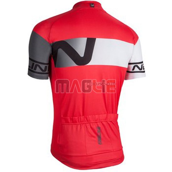 Maglia Nalini manica corta rosso e nero 2016