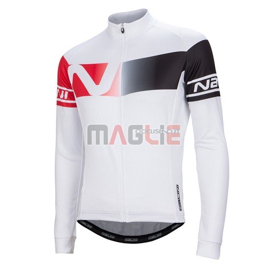 Maglia Nalini manica lunga 2016 rosso e bianco