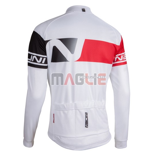 Maglia Nalini manica lunga 2016 rosso e bianco